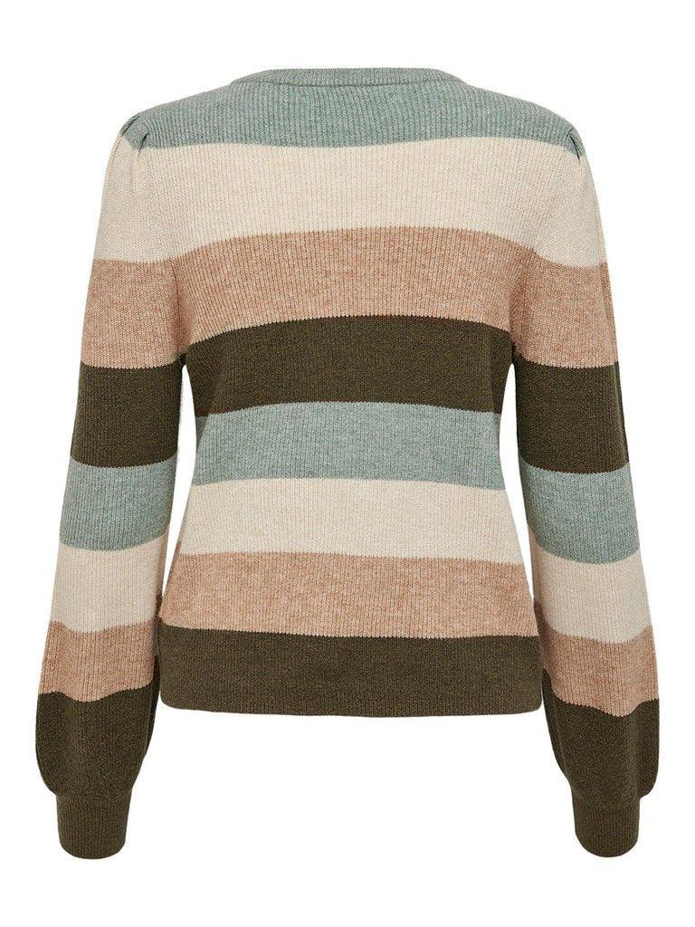 Only Katia - Stribet pullover strik - HUSET Men & Women