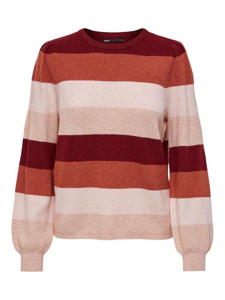 Only Katia - Stribet pullover strik - HUSET Men & Women