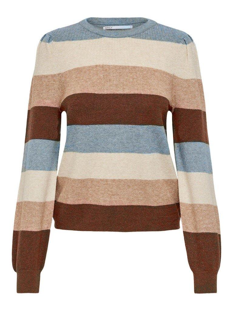 Only Katia - Stribet pullover strik - HUSET Men & Women