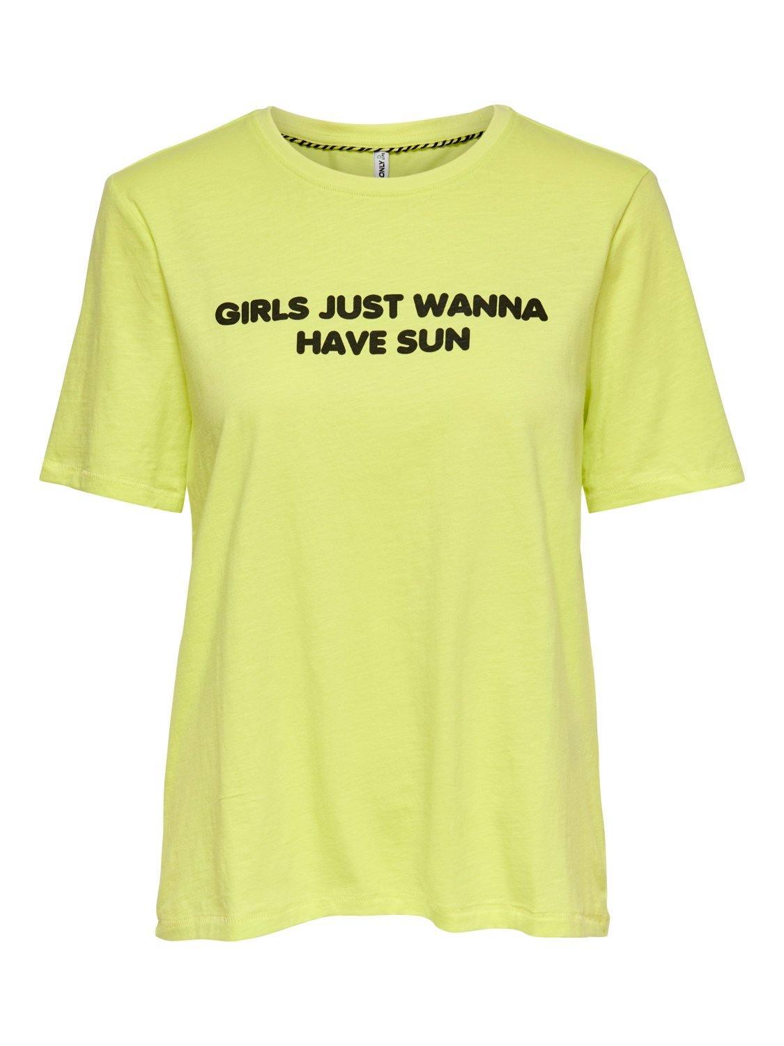 Only LIFE Clara - T-shirt med tekst - HUSET Men & Women