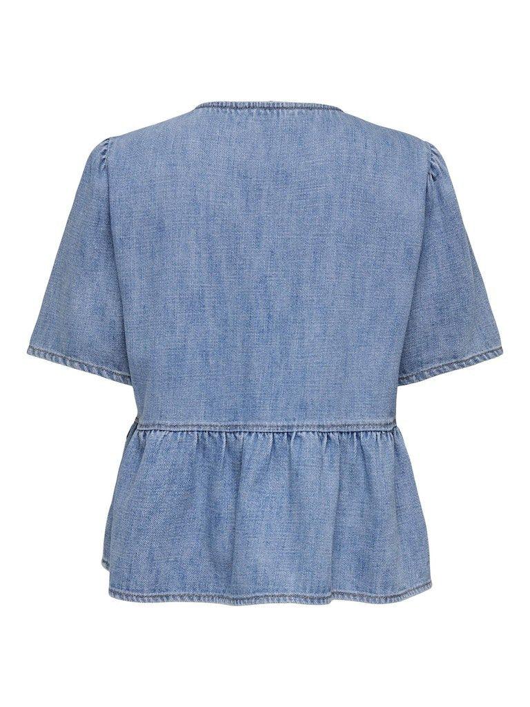 Only Noelle - Denim tie skjorte - HUSET Men & Women