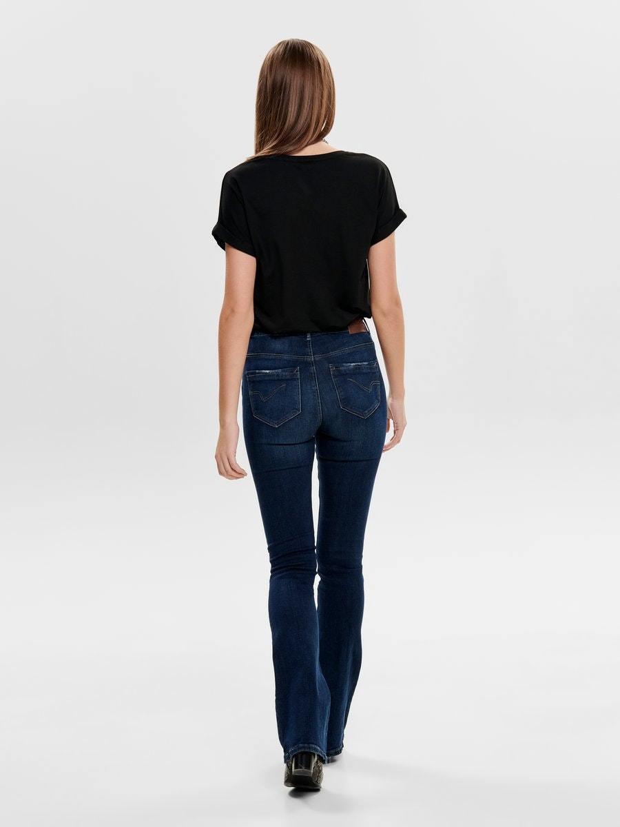Only Paola - Jeans m. high waist & brede bukseben - HUSET Men & Women