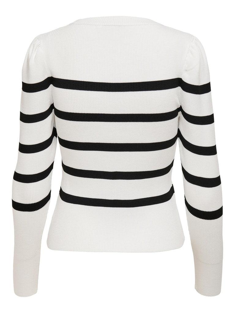 Only Sally - Puf stribet pullover - HUSET Men & Women