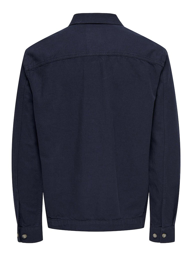 Only & Sons Kennet - Overshirt m. hør - HUSET Men & Women (8785526423899)