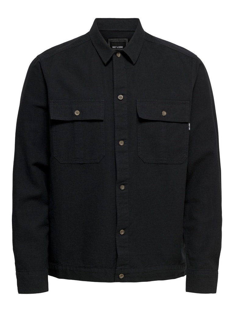 Only & Sons Kennet - Overshirt m. hør - HUSET Men & Women (6549235269711)