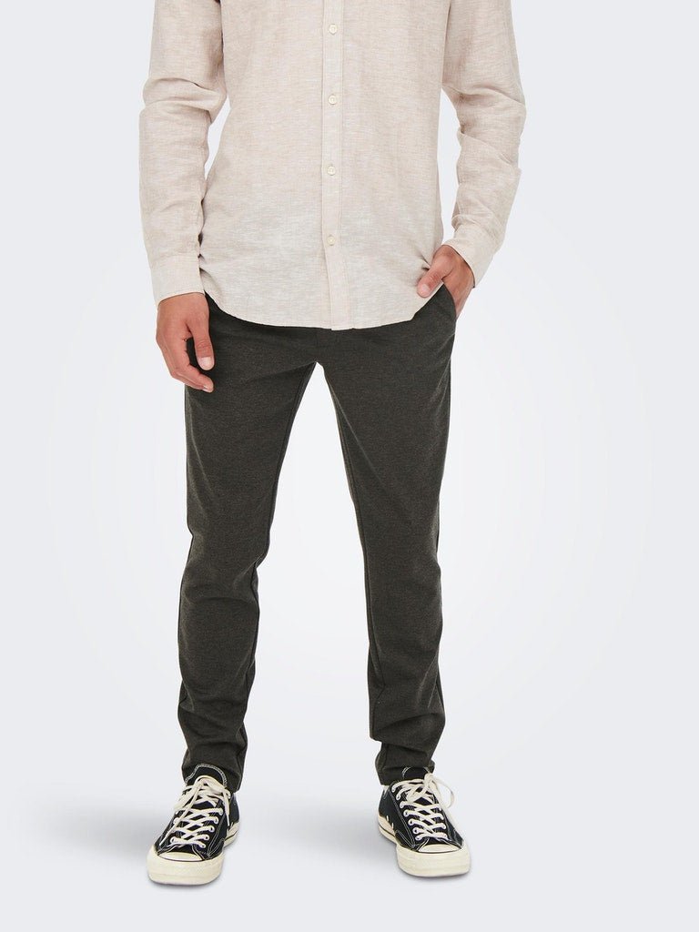 Only & Sons Mark - sildebensmønstrede Comfort pants - HUSET Men & Women (7808931070204)