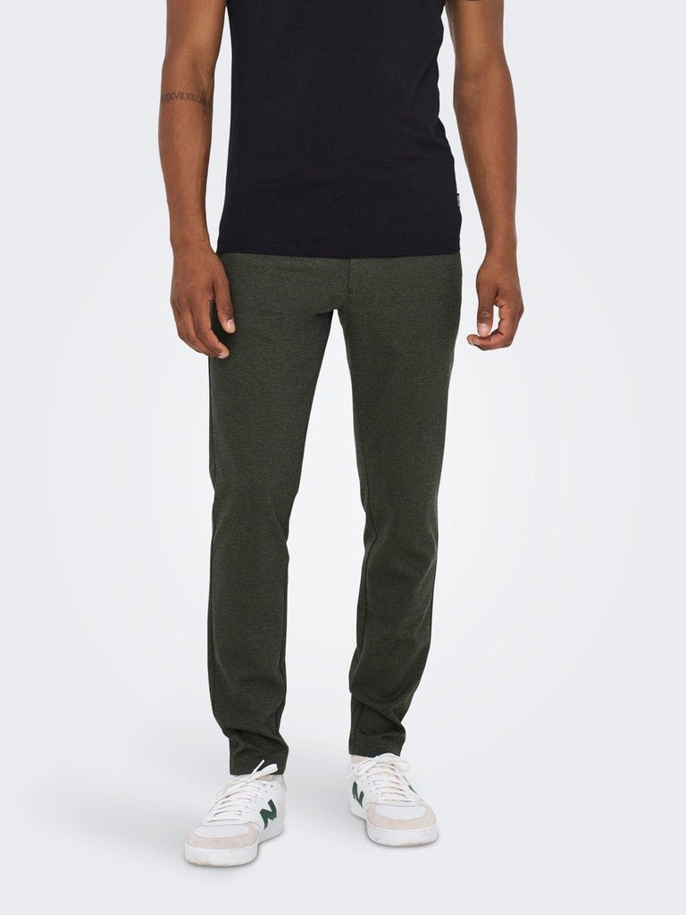 Only & Sons Mark - sildebensmønstrede Comfort pants - HUSET Men & Women (7808931070204)