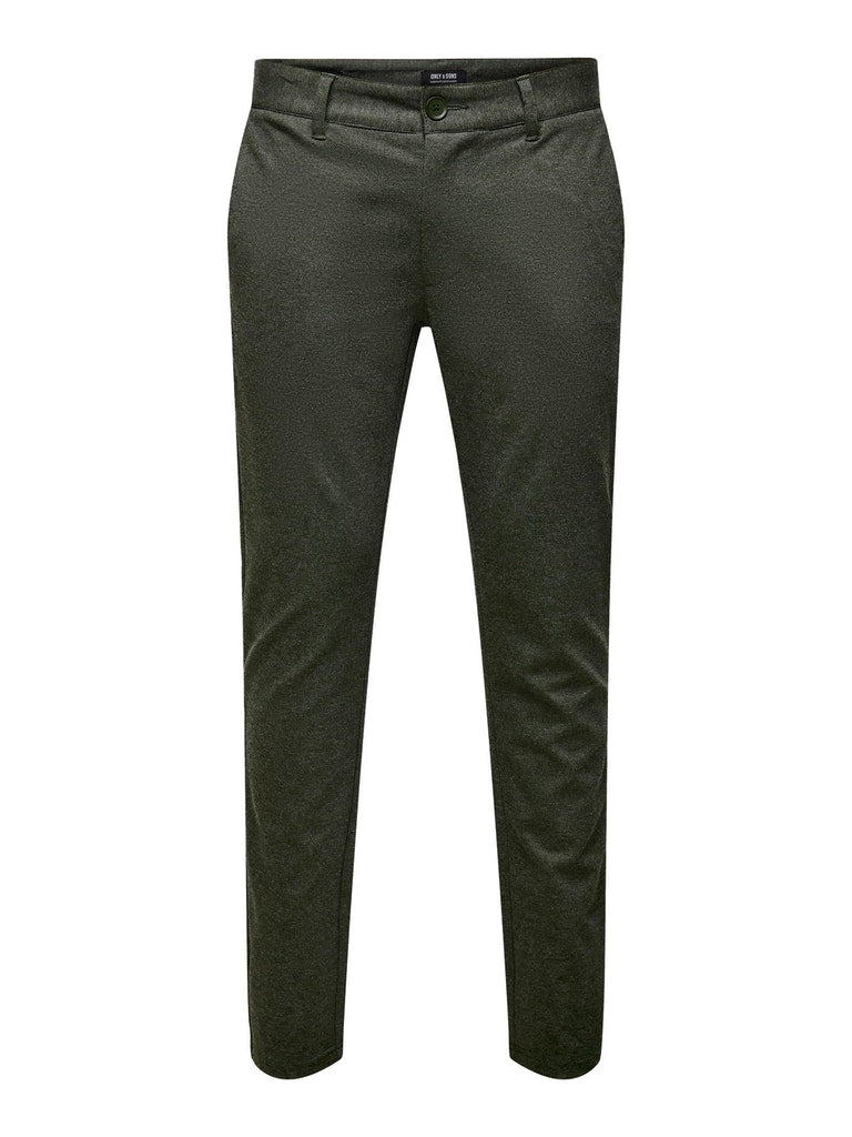 Only & Sons Mark - sildebensmønstrede Comfort pants - HUSET Men & Women (7808931070204)