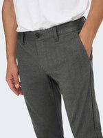 Only & Sons Mark - sildebensmønstrede Comfort pants - HUSET Men & Women (7808931070204)