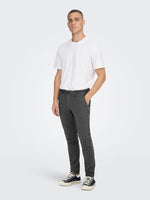 Only & Sons Mark - sildebensmønstrede Comfort pants - HUSET Men & Women (7808931070204)