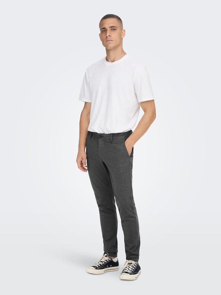 Only & Sons Mark - sildebensmønstrede Comfort pants - HUSET Men & Women (7808931070204)