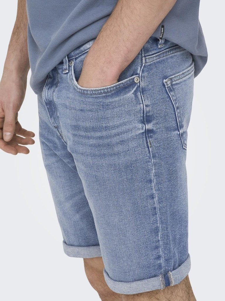 Only & Sons Ply - 8772 Denim shorts - HUSET Men & Women (8855638081883)