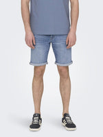 Only & Sons Ply - 8772 Denim shorts - HUSET Men & Women (8855638081883)