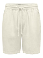 Only & Sons Tel - Shorts m. hør - HUSET Men & Women (8018211307772)