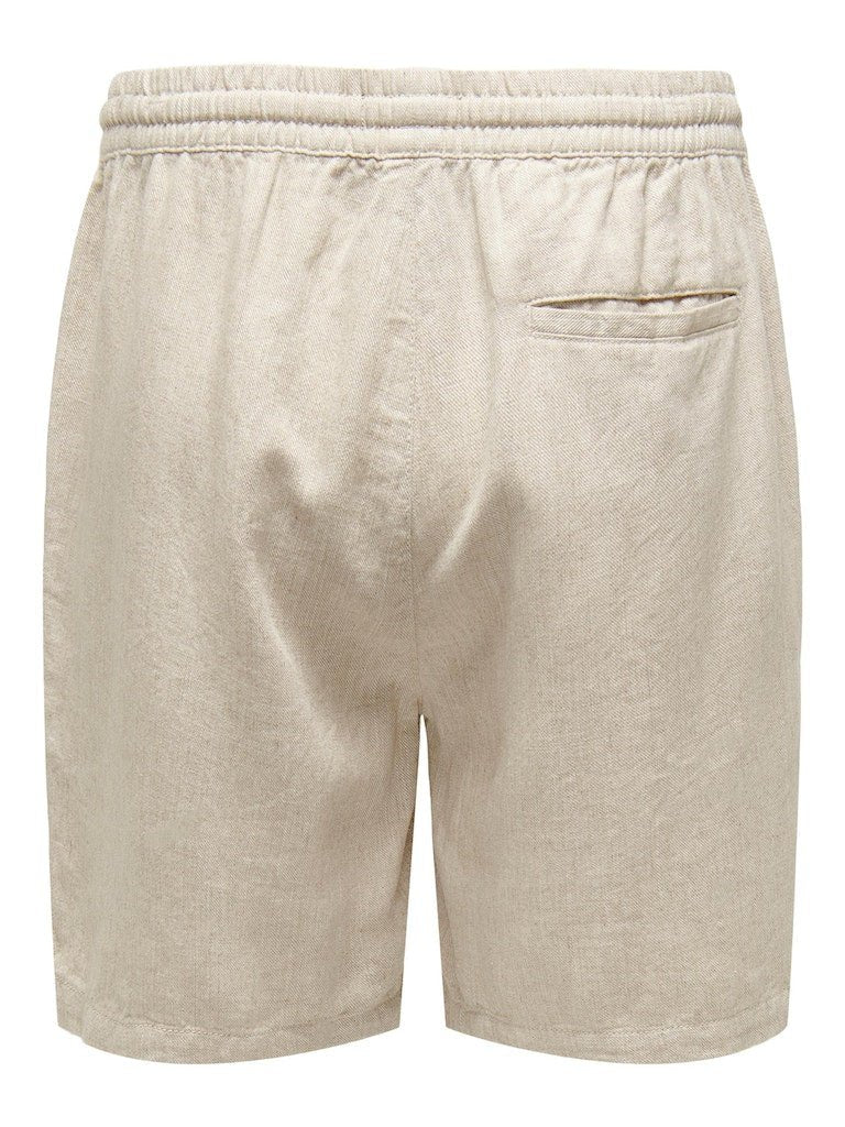 Only & Sons Tel - Shorts m. hør - HUSET Men & Women (8018211307772)