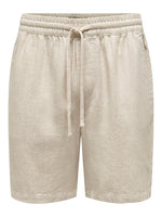 Only & Sons Tel - Shorts m. hør - HUSET Men & Women (8018211307772)