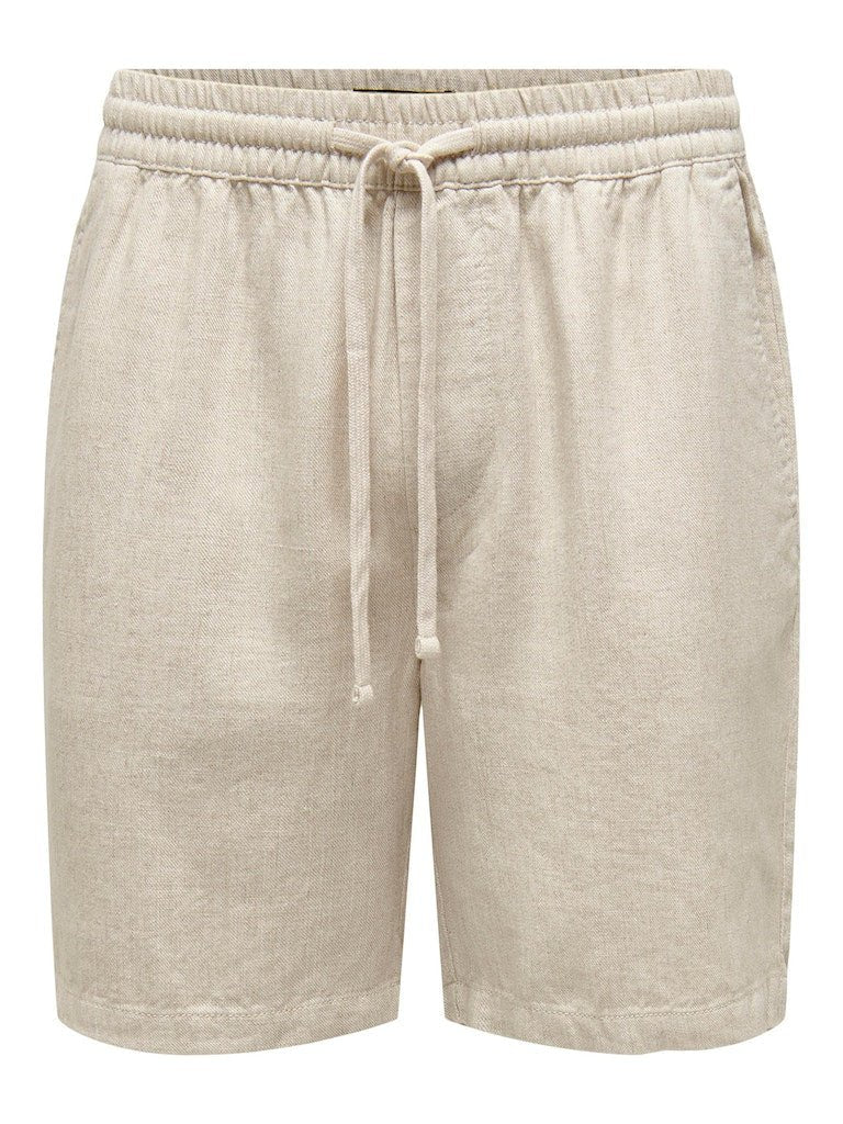 Only & Sons Tel - Shorts m. hør - HUSET Men & Women (8018211307772)