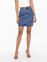 Only Vega - Højtaljet denim nederdel - HUSET Men & Women