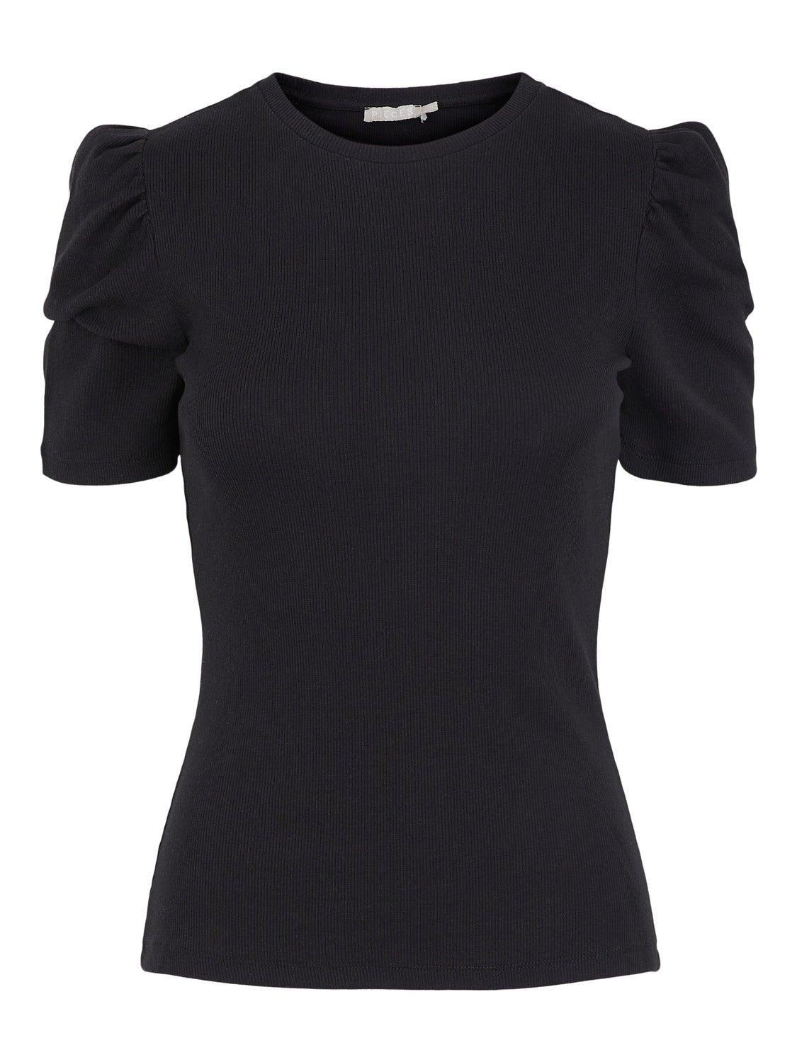 Pieces Anna - Kortærmet top m. puff - HUSET Men & Women