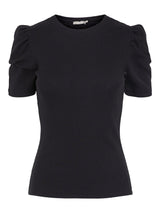 Pieces Anna - Kortærmet top m. puff - HUSET Men & Women