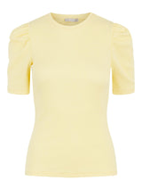 Pieces Anna - Kortærmet top m. puff - HUSET Men & Women