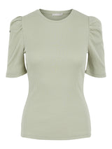 Pieces Anna - Kortærmet top m. puff - HUSET Men & Women