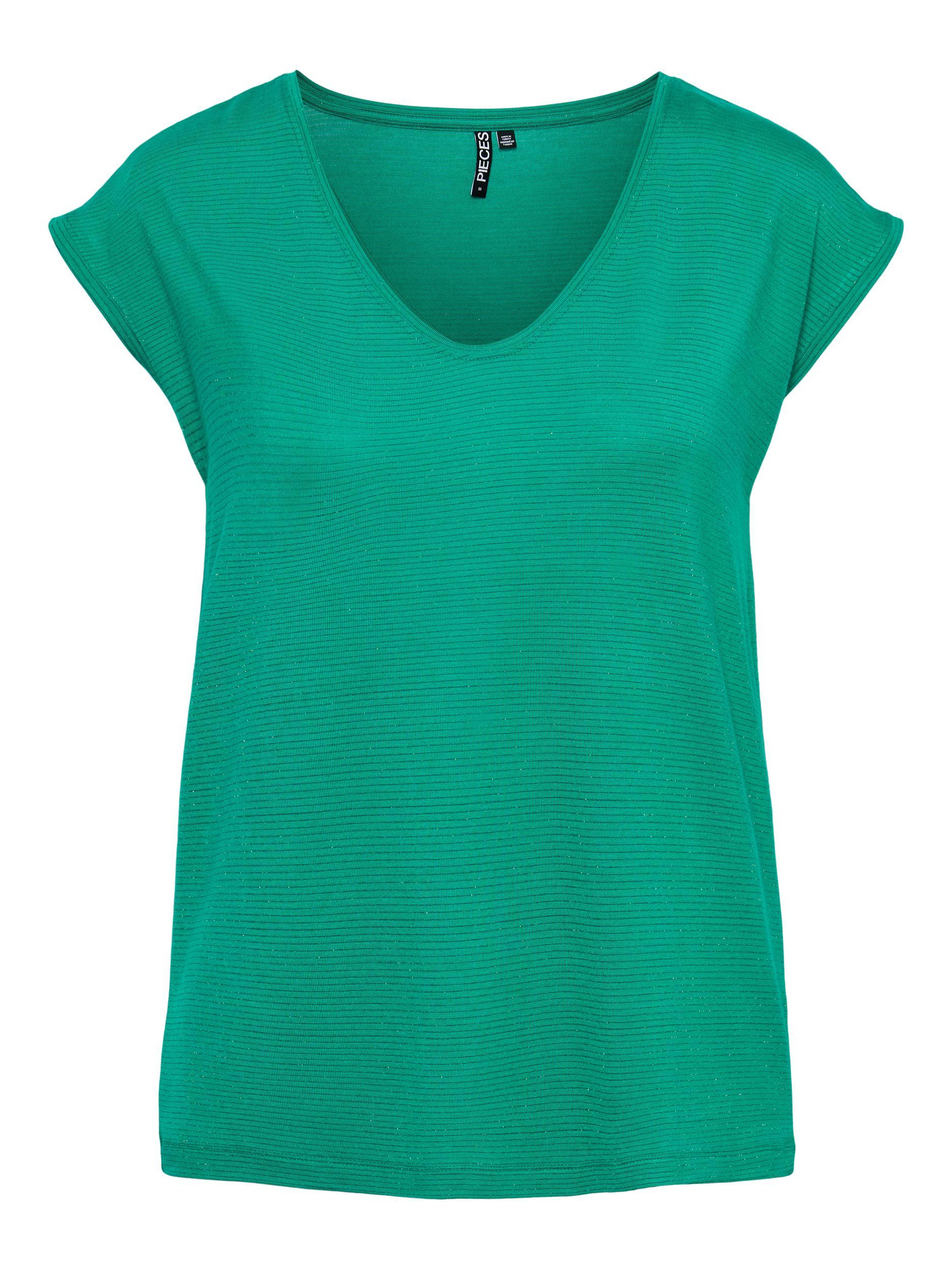 Pieces Billo - T-shirt med glimmer - HUSET Men & Women