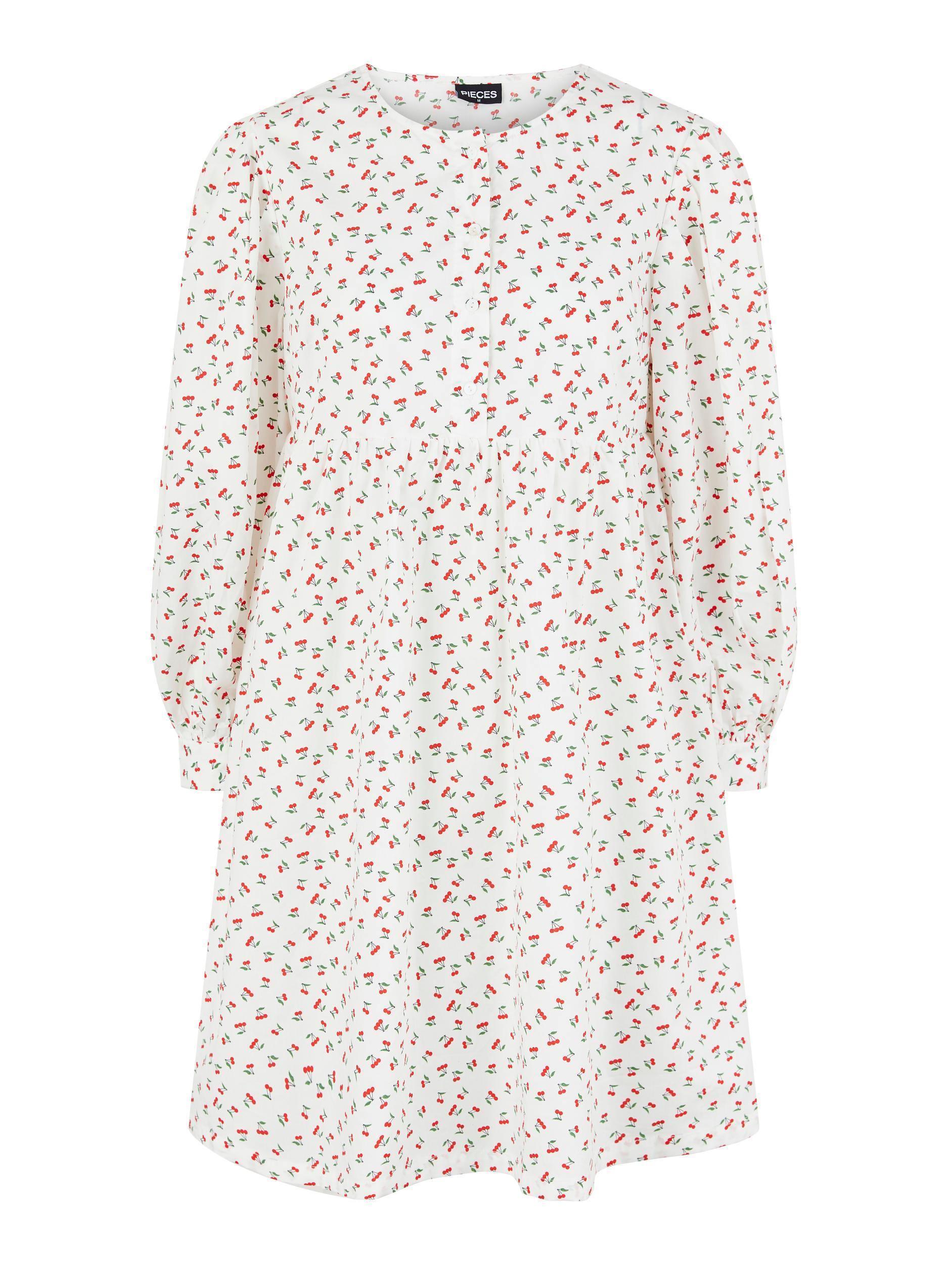 Pieces Cherry - Kirsebær kjole - HUSET Men & Women