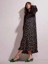 Pieces Dalla - Prikket midi kjole - HUSET Men & Women