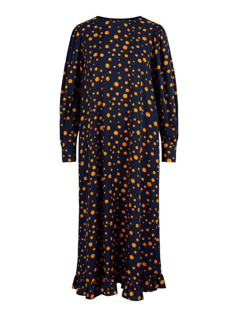 Pieces Dalla - Prikket midi kjole - HUSET Men & Women