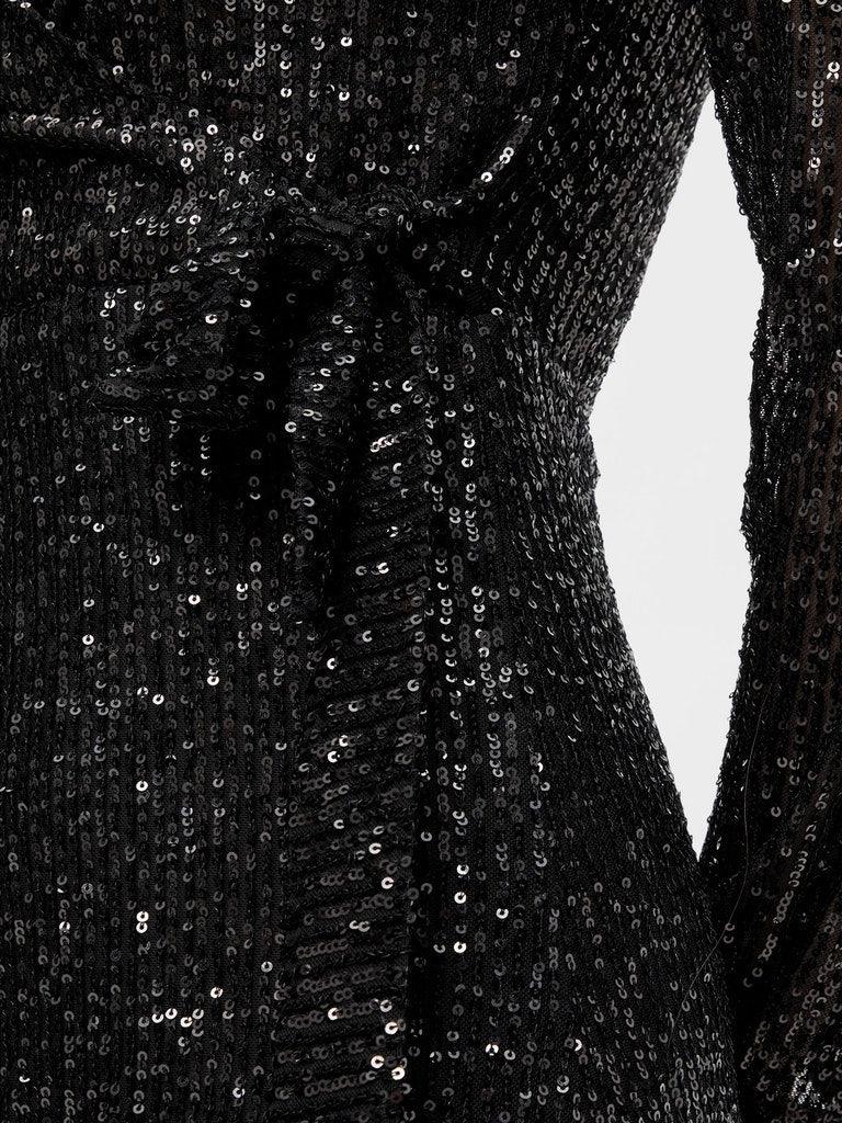 Pieces Delphia - Wrap palliet kjole - HUSET Men & Women