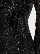 Pieces Delphia - Wrap palliet kjole - HUSET Men & Women