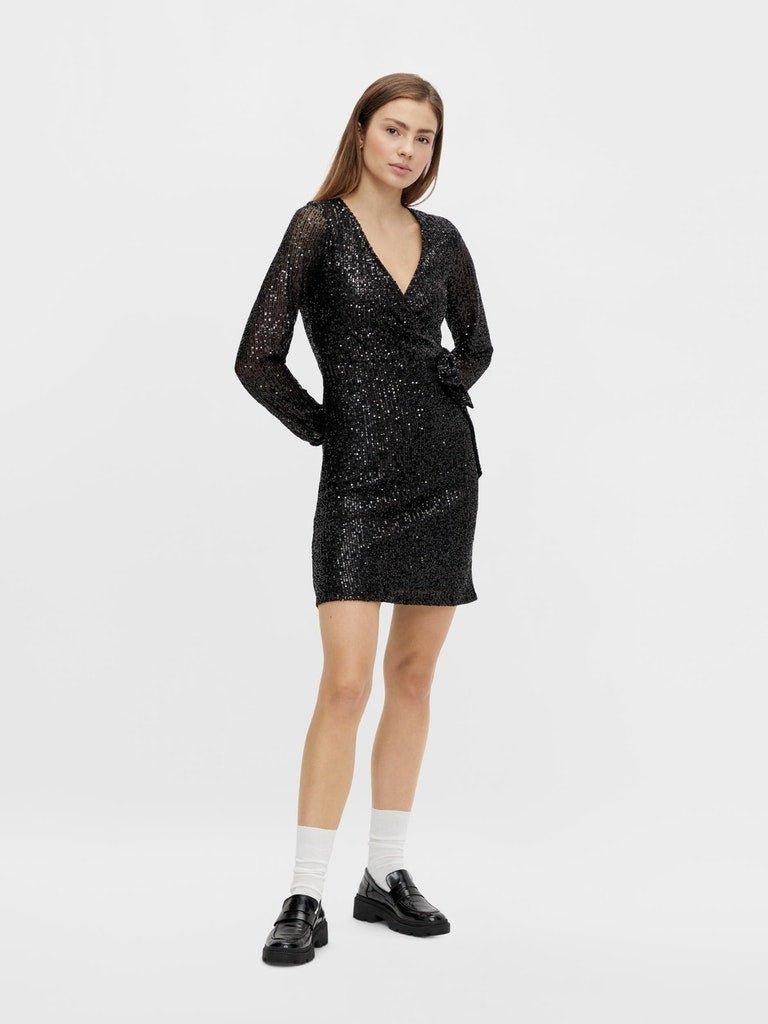 Pieces Delphia - Wrap palliet kjole - HUSET Men & Women