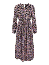 Pieces Ellia - Blomstret midi kjole - HUSET Men & Women