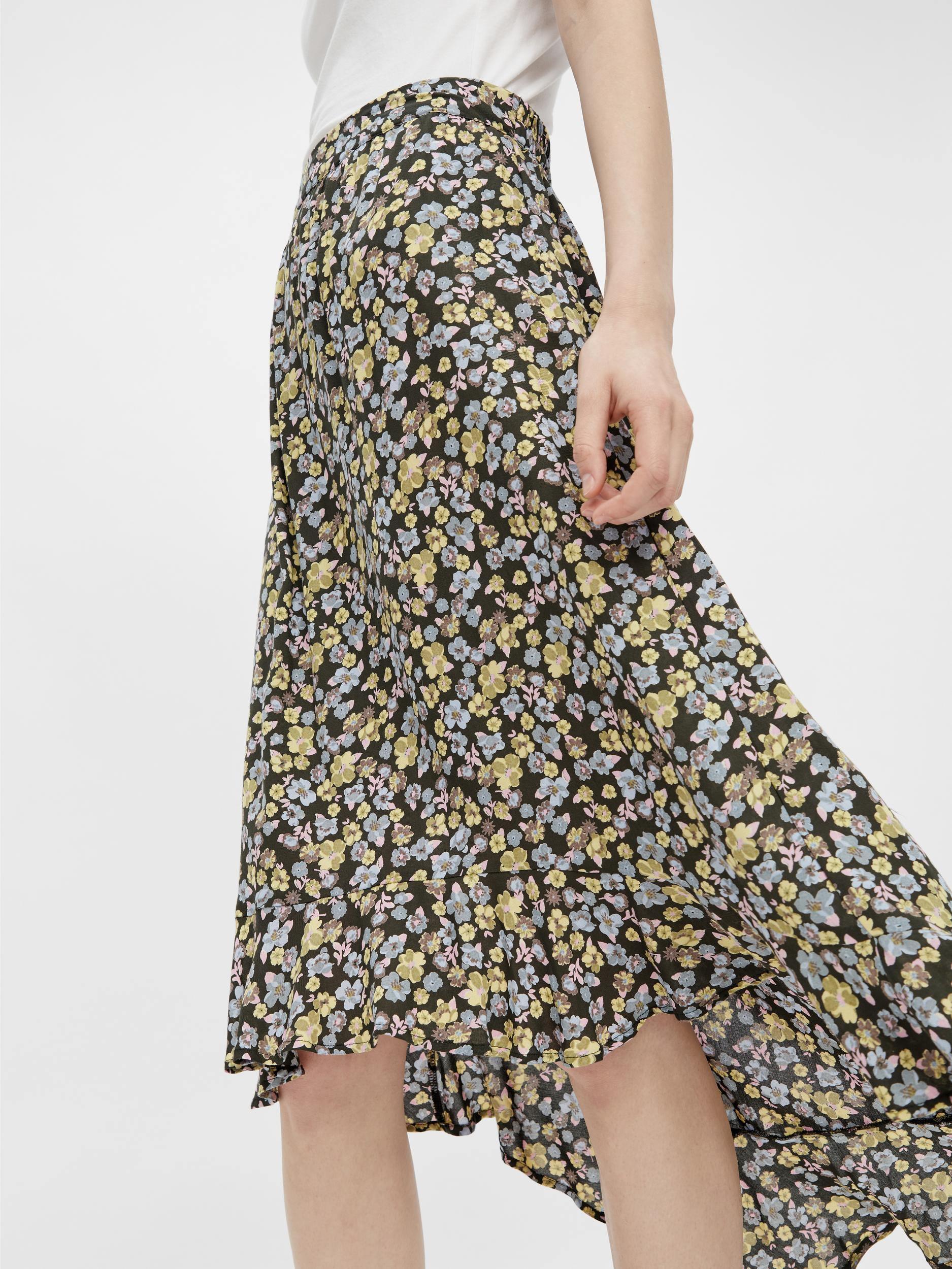 Pieces Ellia - Højtaljede viskose nederdel - HUSET Men & Women