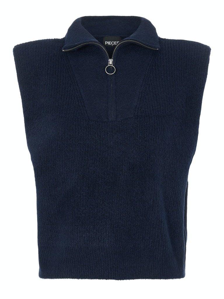 Pieces Erikka - Zip Knit Vest - HUSET Men & Women