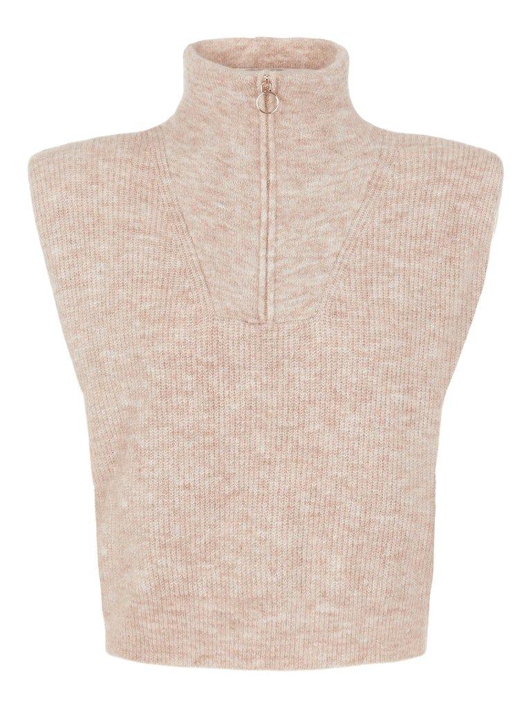 Pieces Erikka - Zip Knit Vest - HUSET Men & Women