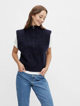 Pieces Erikka - Zip Knit Vest - HUSET Men & Women