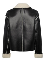 Pieces Franny - PU teddy jakke - HUSET Men & Women