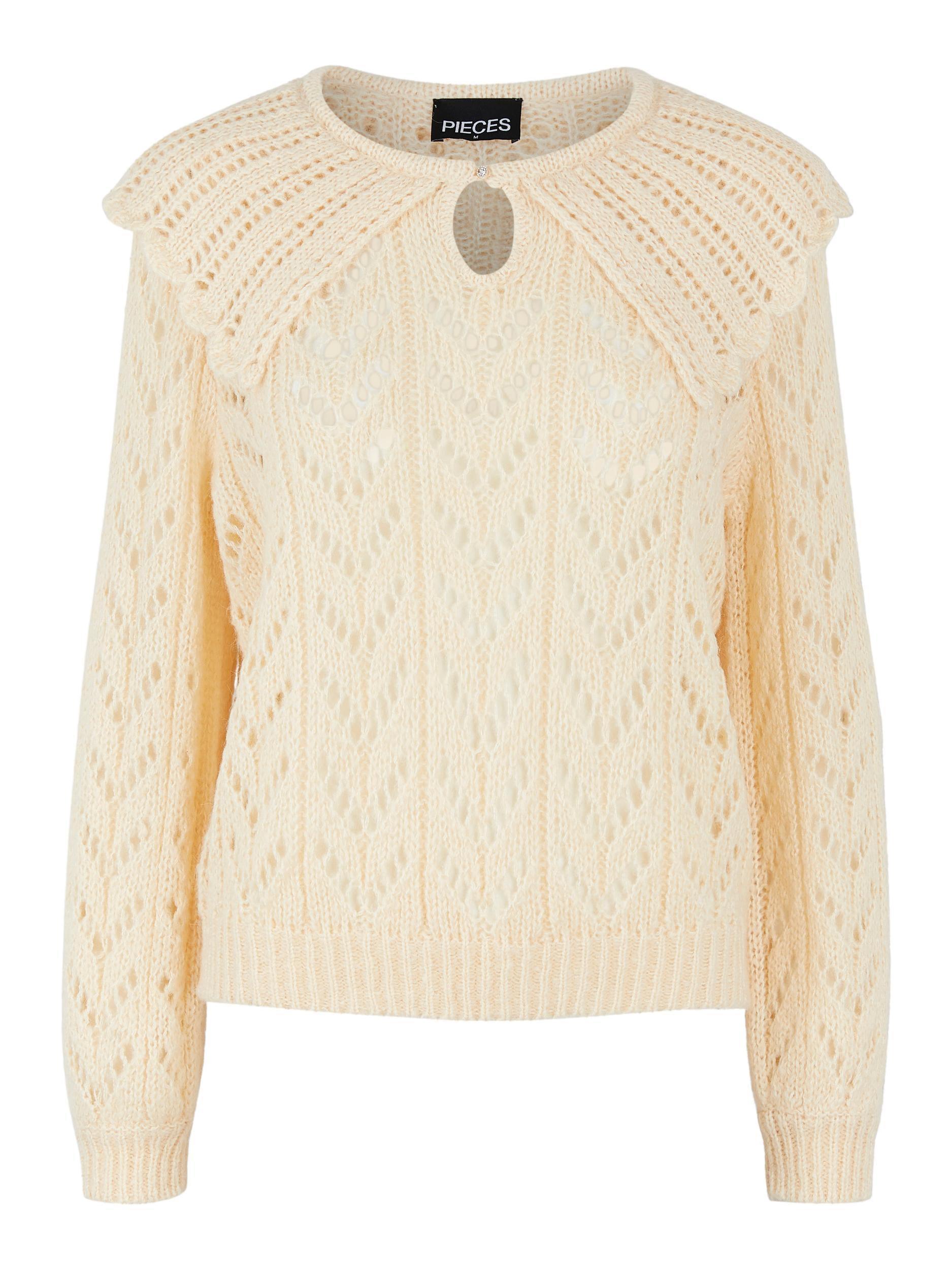 Pieces Frida - Rundhalset strik - HUSET Men & Women