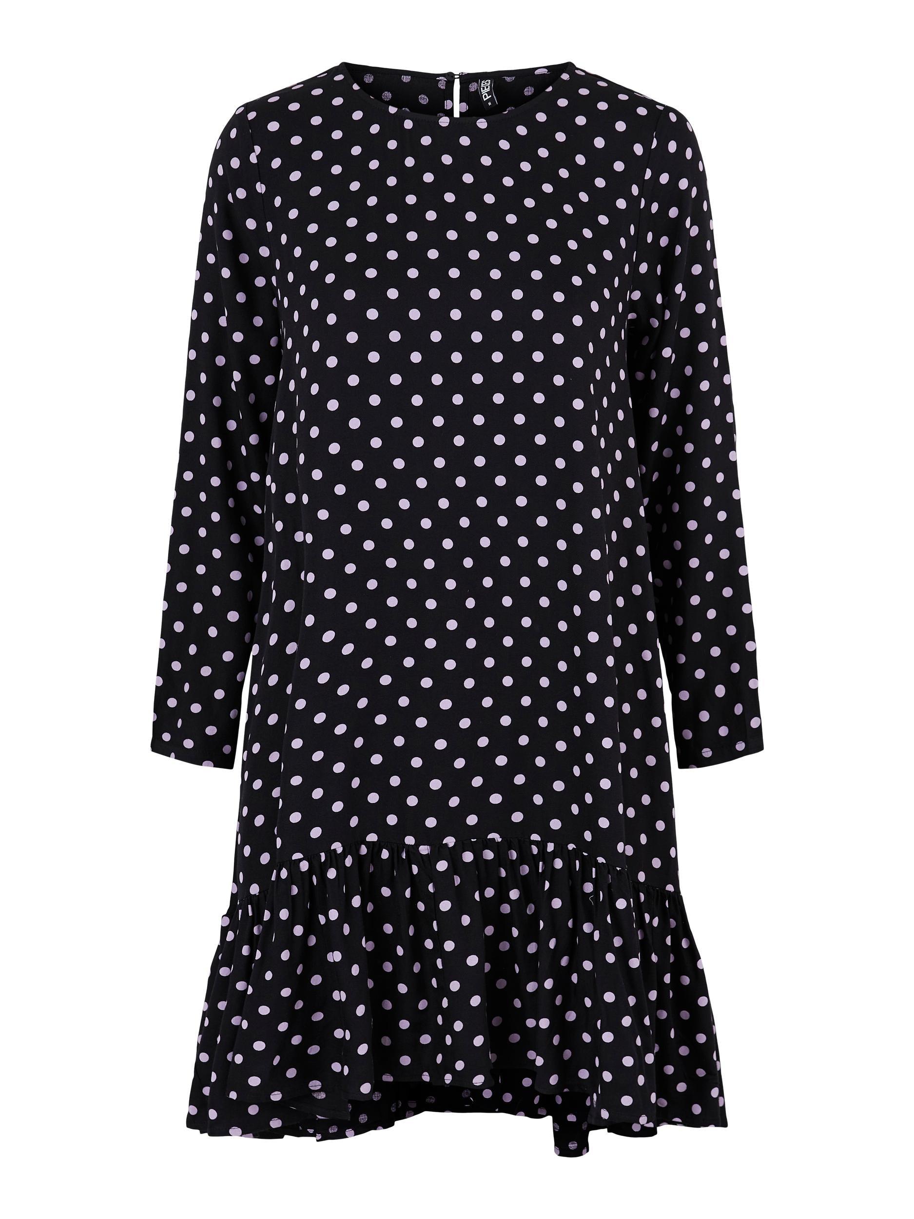 Pieces Henrietta - Prikket viskose kjole - HUSET Men & Women