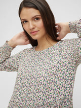 Pieces Hina - Blomstret midikjole - HUSET Men & Women