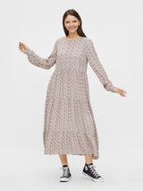 Pieces Hina - Blomstret midikjole - HUSET Men & Women