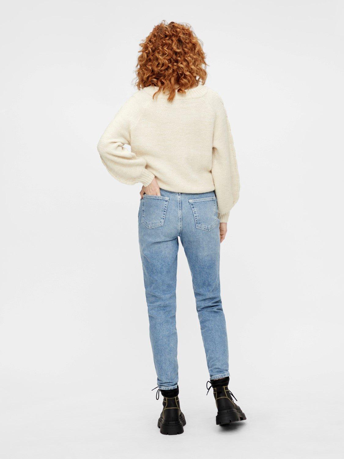 Pieces Leah - Lyseblå mom jeans - HUSET Men & Women