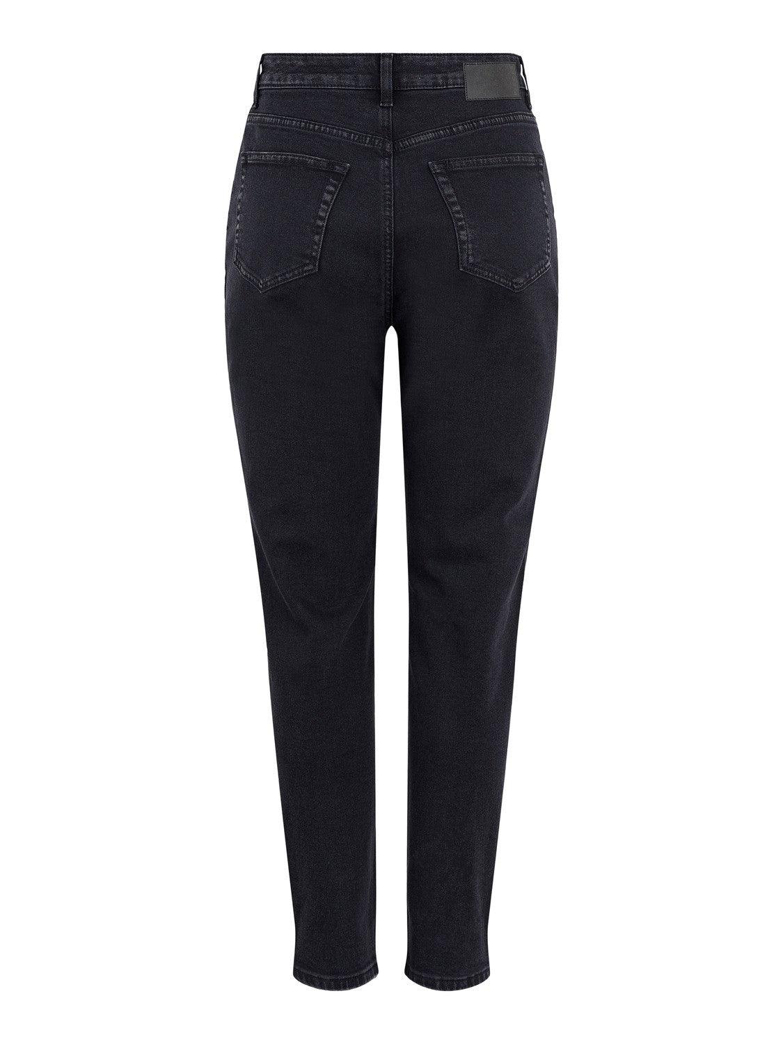 Pieces Leah - Sort vasket mom jeans - HUSET Men & Women