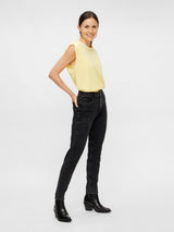 Pieces Leah - Sort vasket mom jeans - HUSET Men & Women