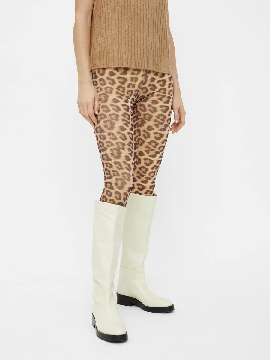Pieces Mika - Mesh leopard leggings - HUSET Men & Women