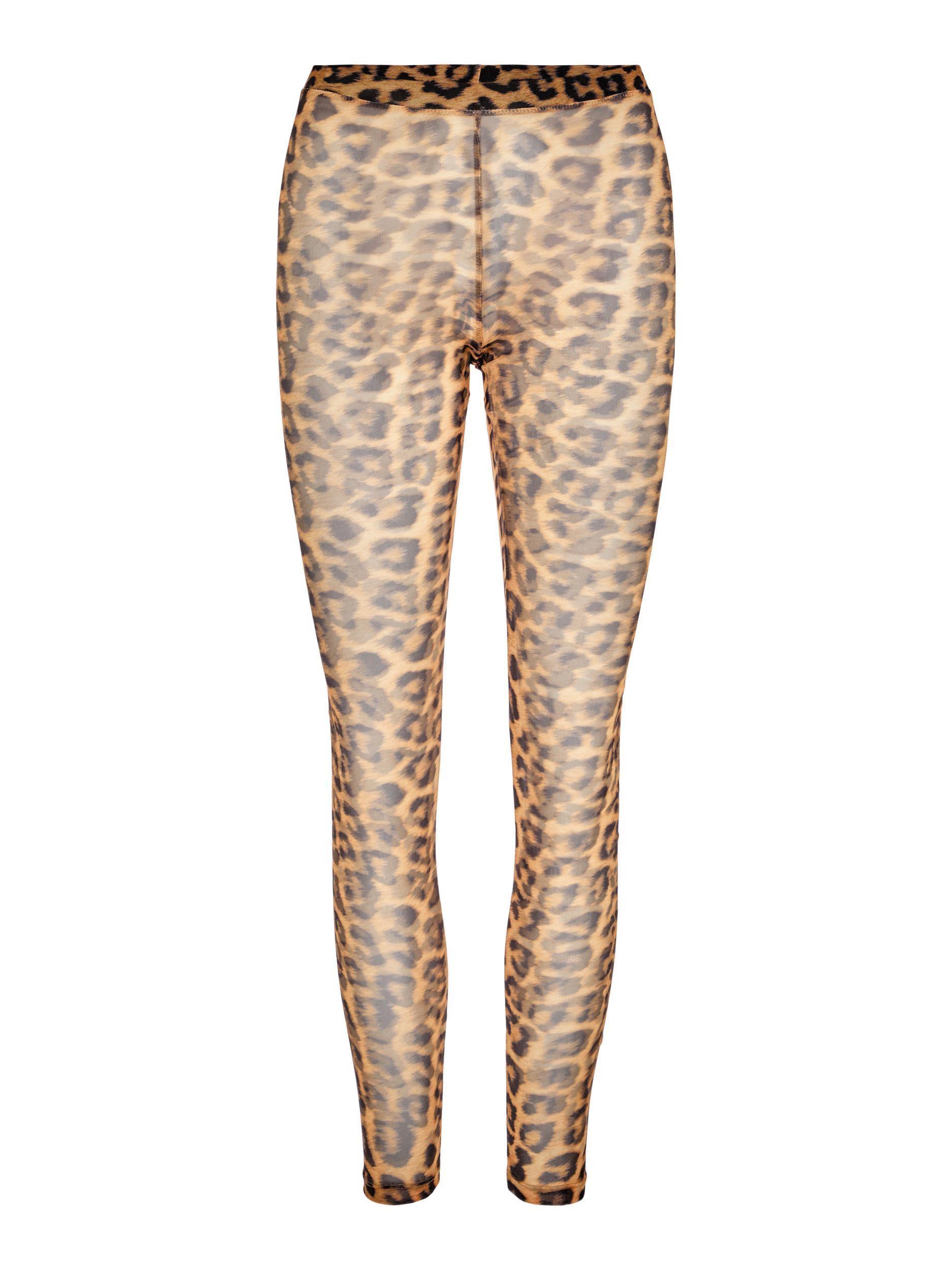 Pieces Mika - Mesh leopard leggings - HUSET Men & Women