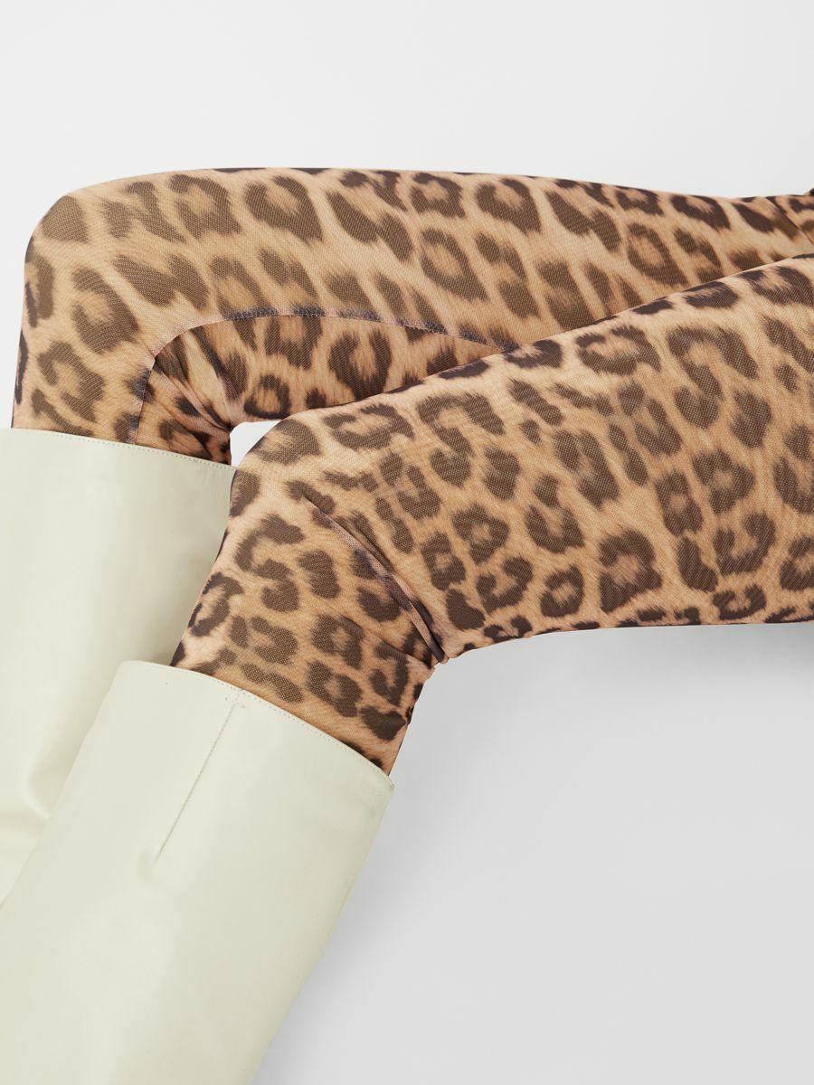 Pieces Mika - Mesh leopard leggings - HUSET Men & Women