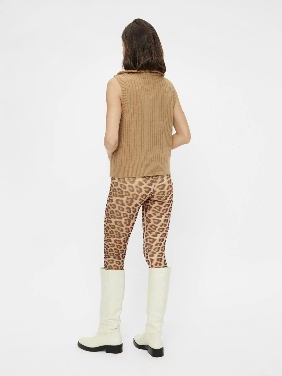 Pieces Mika - Mesh leopard leggings - HUSET Men & Women